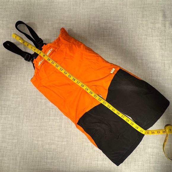 Helly Hansen Kids Insulated Ski Bib Pants K Rider Style EU92cm (2T) Orange Black - Picture 13 of 16